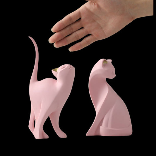 Dekorativ prydnad med kattdesign