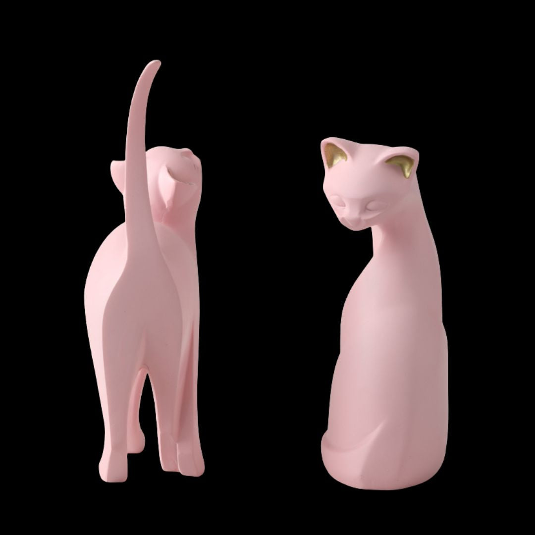 Dekorativ prydnad med kattdesign